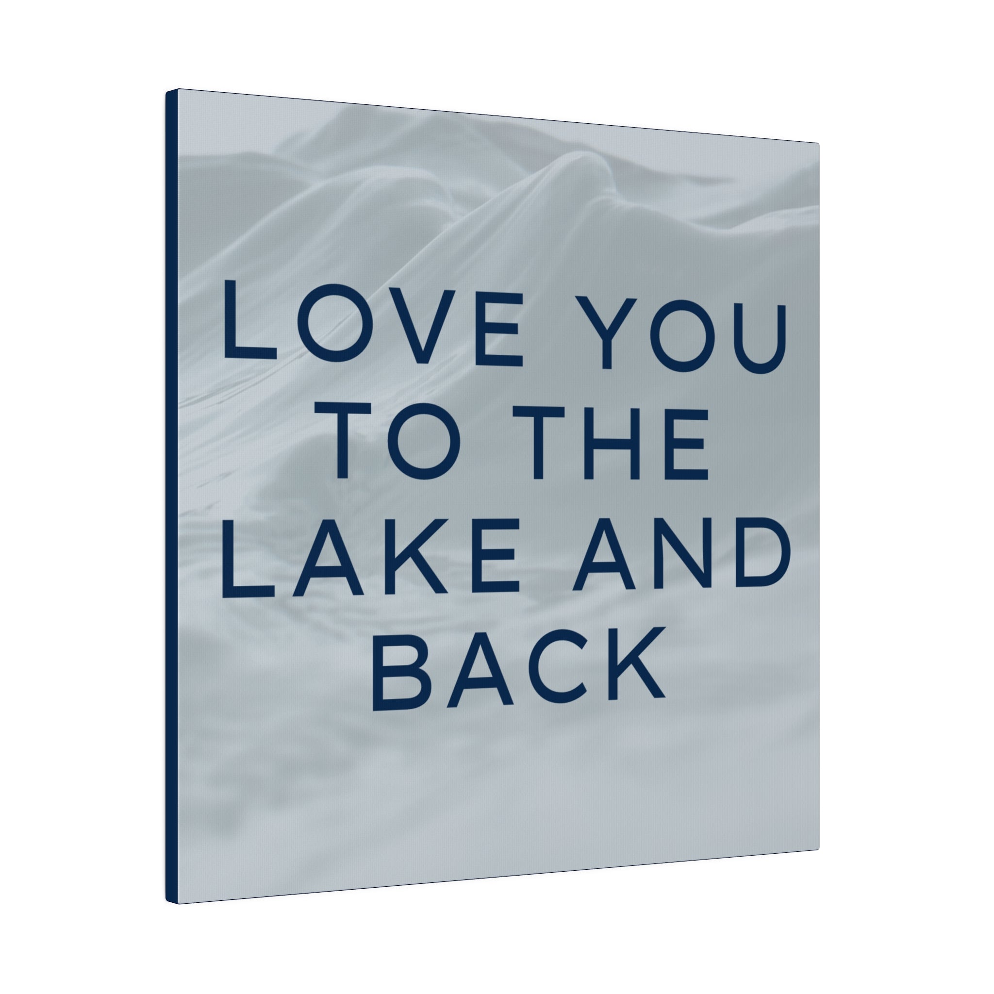 Lake and Back Canvas Print