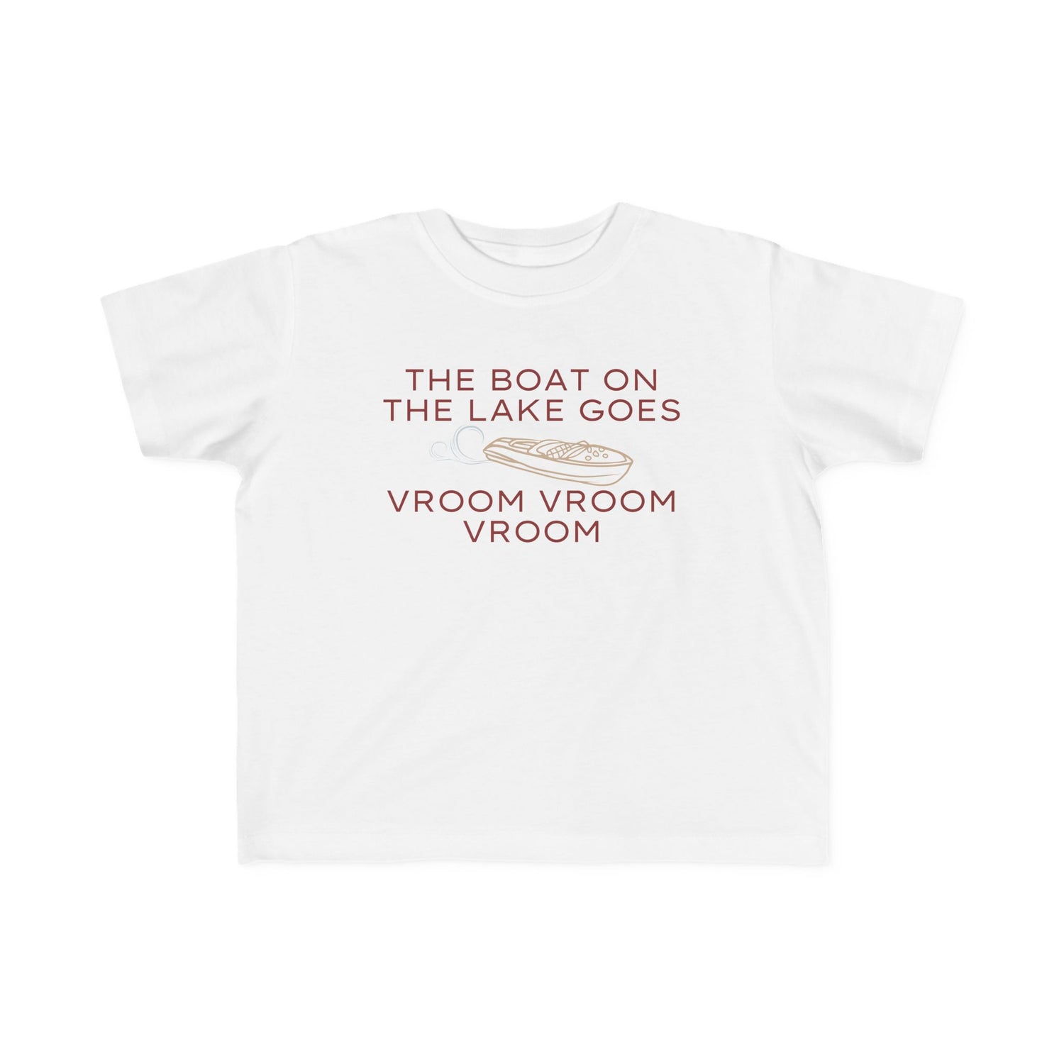 Boat on the Lake Toddler Jersey Tee