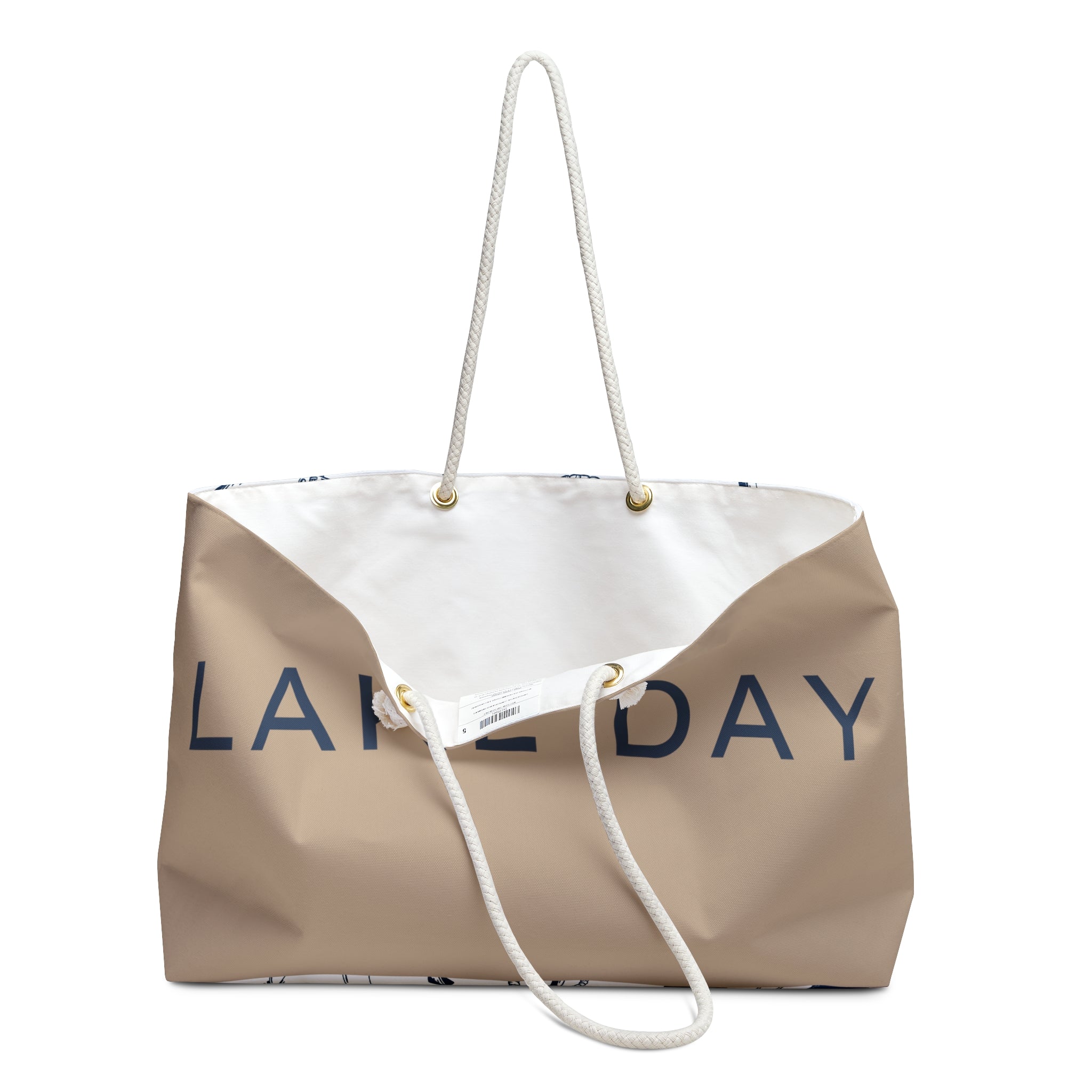 Anchors Away Dual Pattern Lake Day Weekender Bag