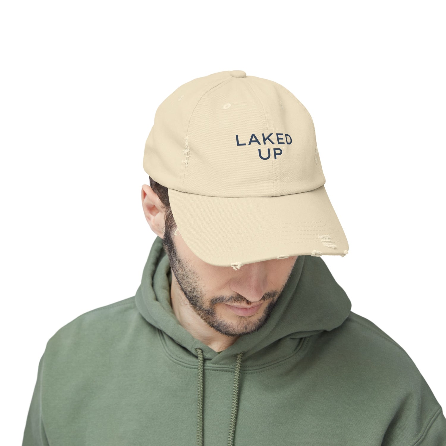 Laked Up Distressed Baseball Hat