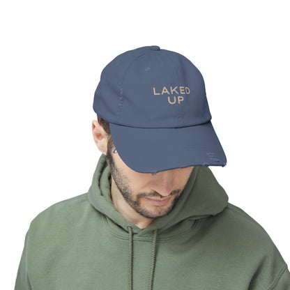 Laked Up Distressed Baseball Hat