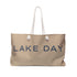 Anchors Away Dual Pattern Lake Day Weekender Bag