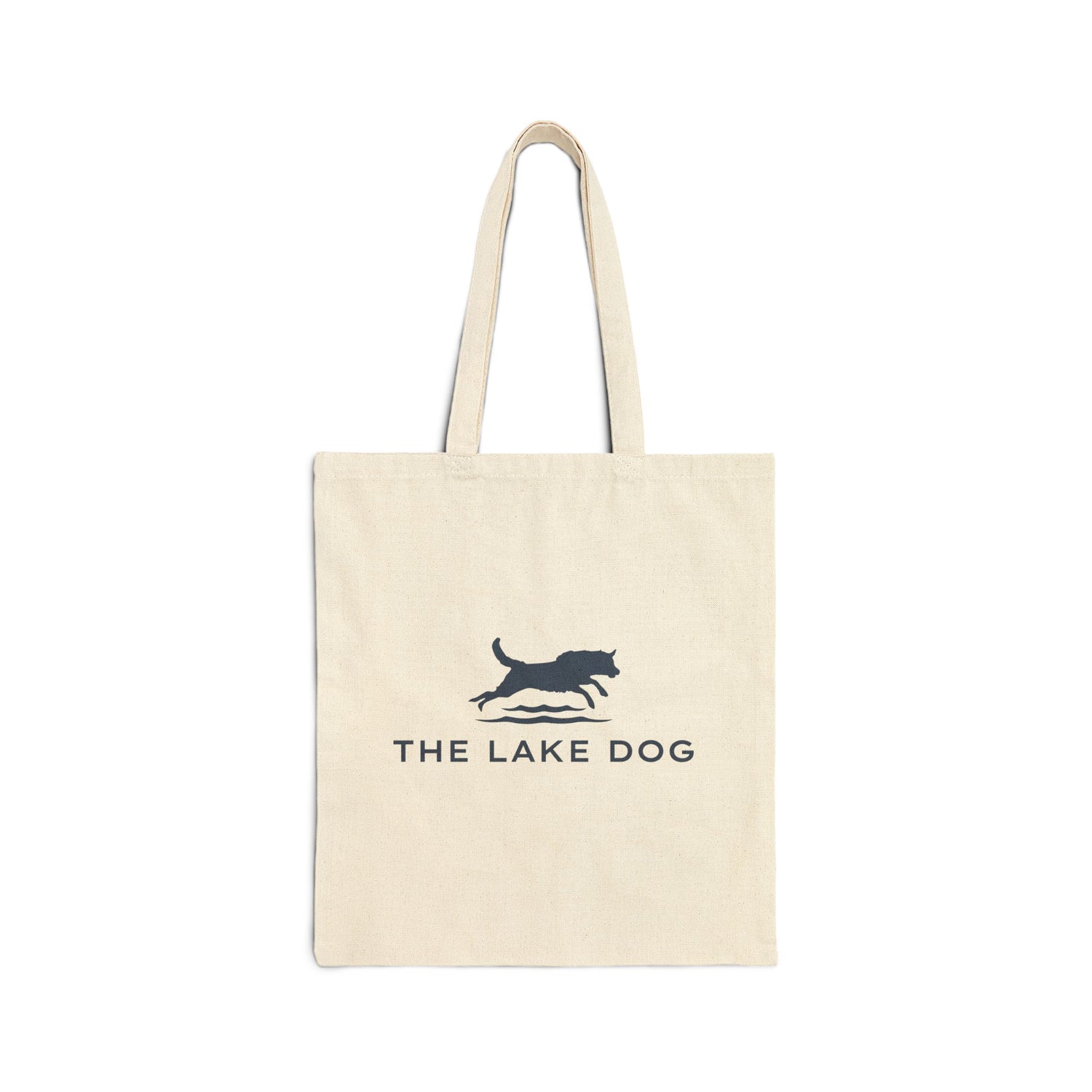 The Lake Dog Cotton Canvas Tote Bag