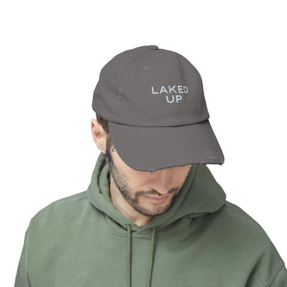 Laked Up Distressed Baseball Hat