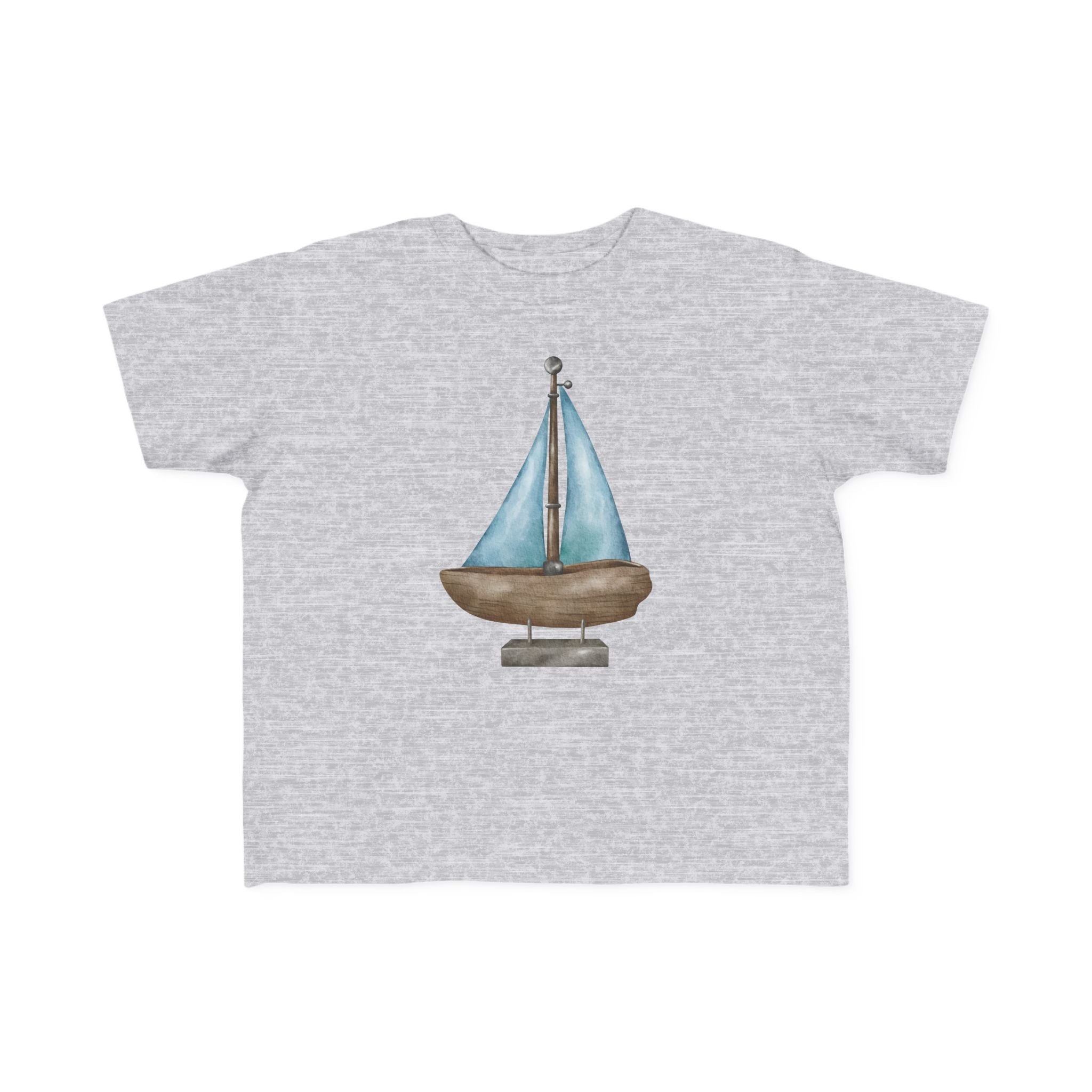 Watercolor Sailboat Toddler Jersey Tee - Light