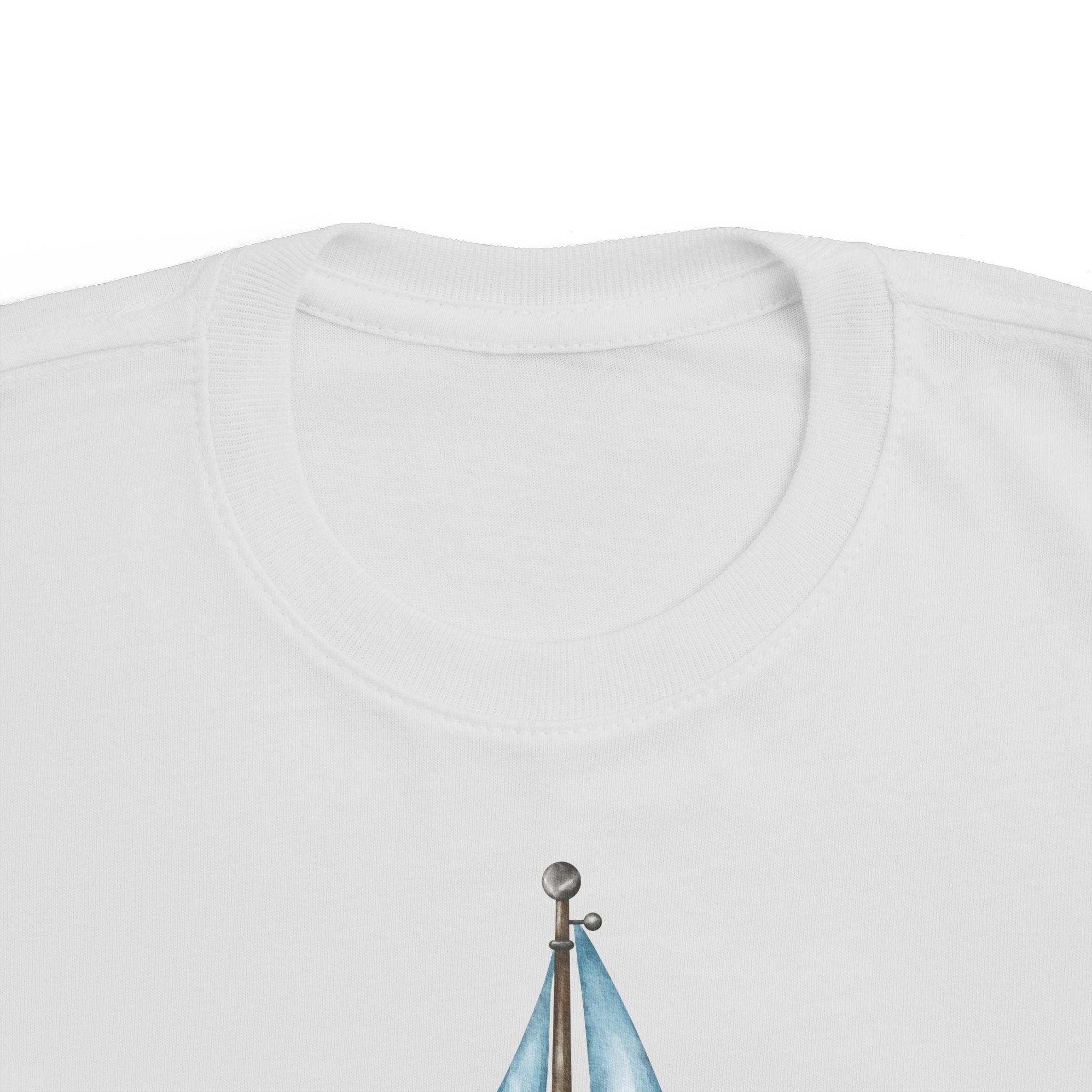 Watercolor Sailboat Toddler Jersey Tee - Light