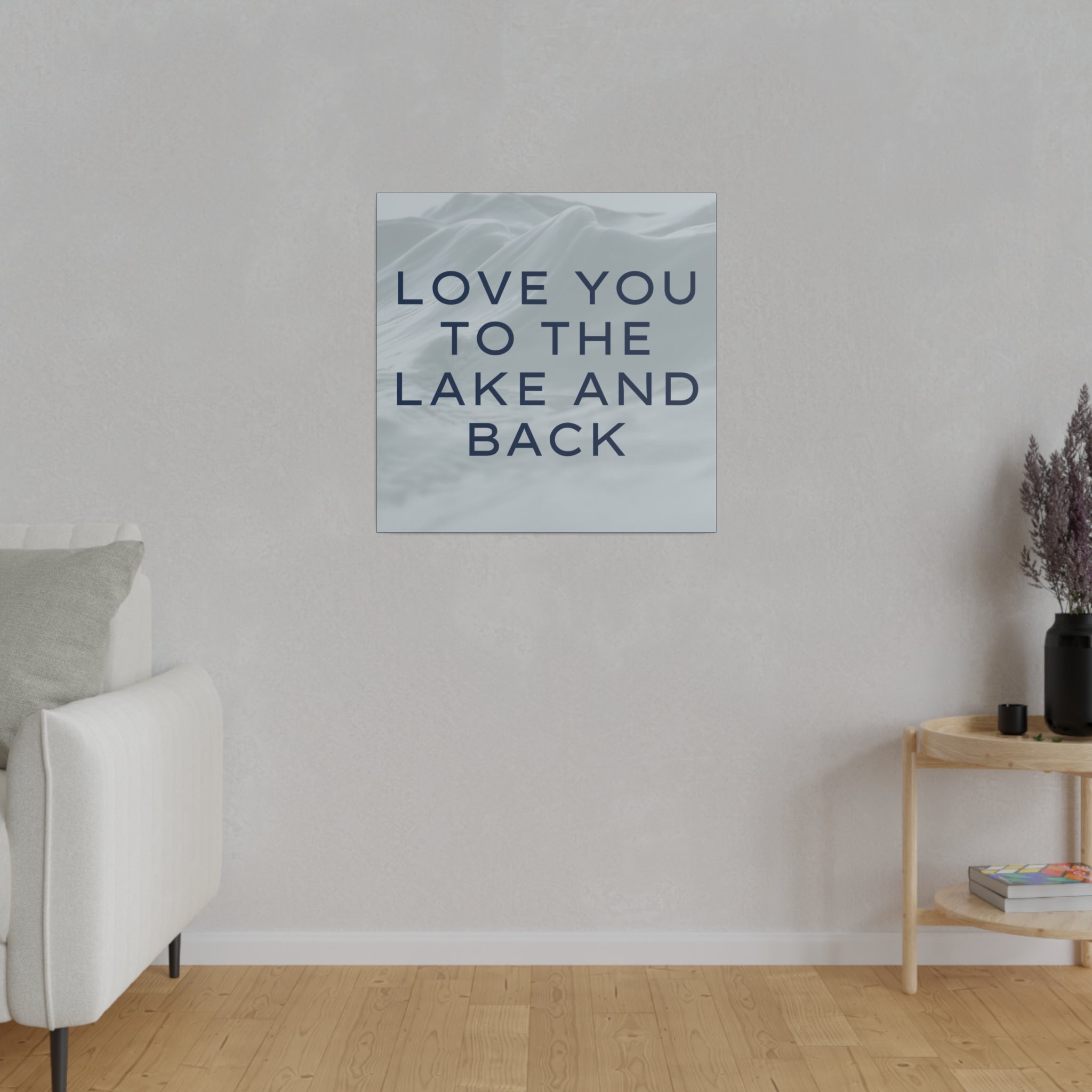 Lake and Back Canvas Print