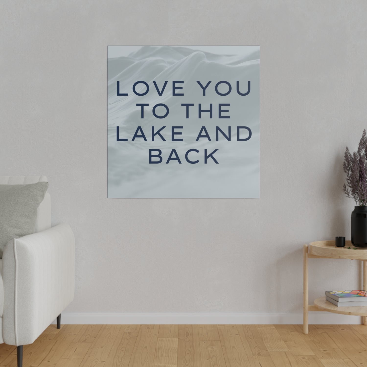 Lake and Back Canvas Print