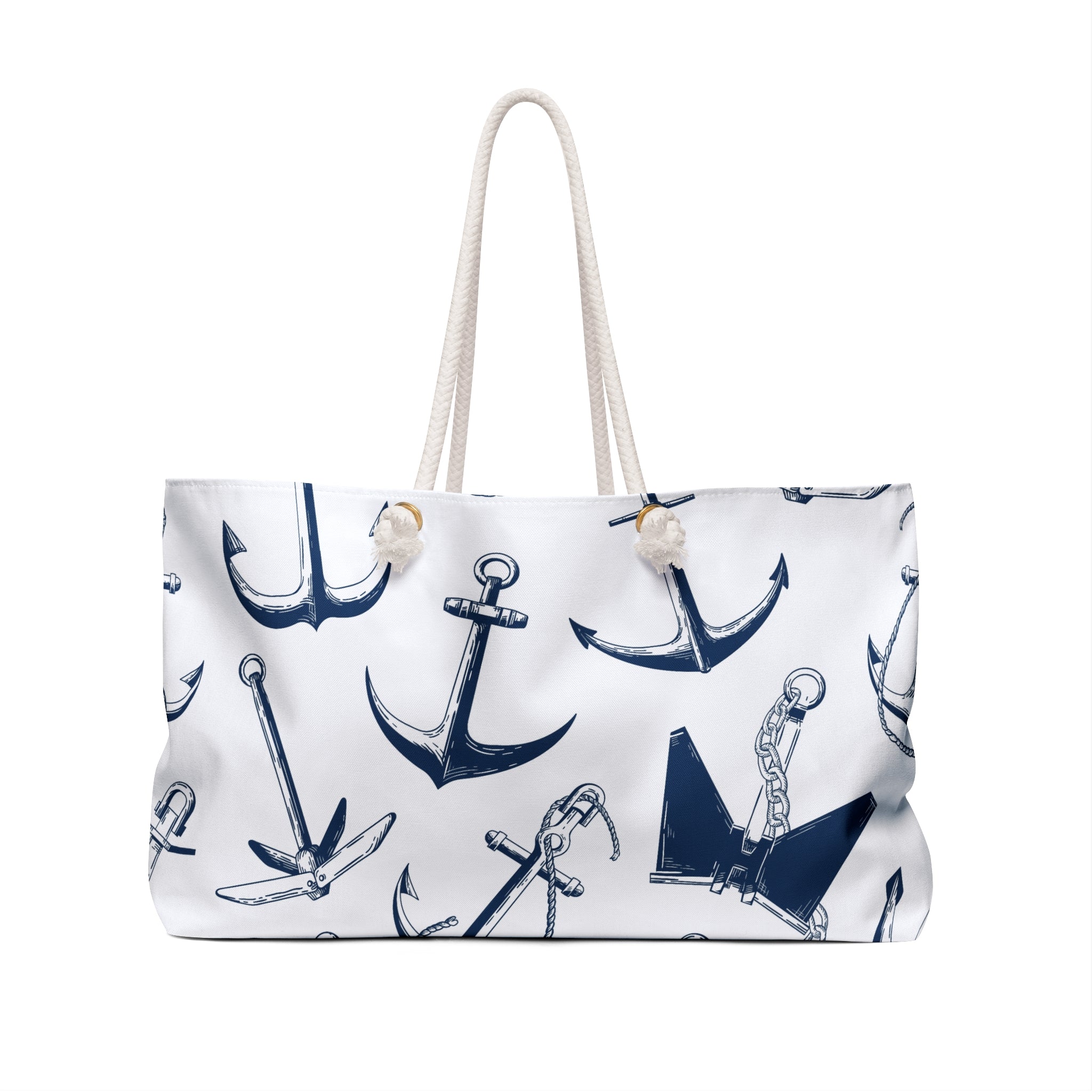 Anchors Away Dual Pattern Lake Day Weekender Bag