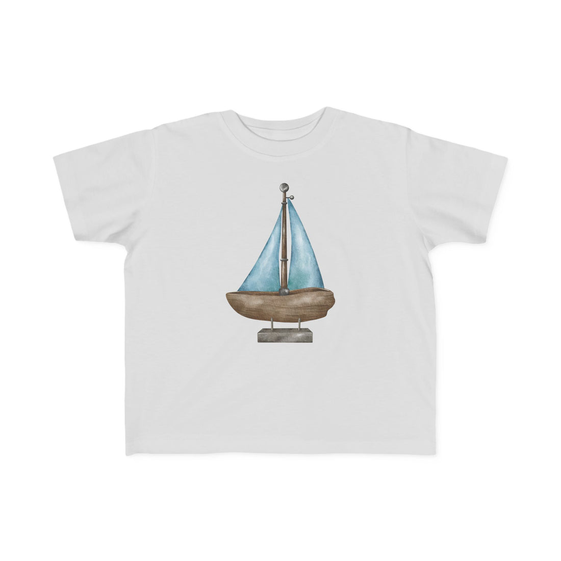 Watercolor Sailboat Toddler Jersey Tee - Light