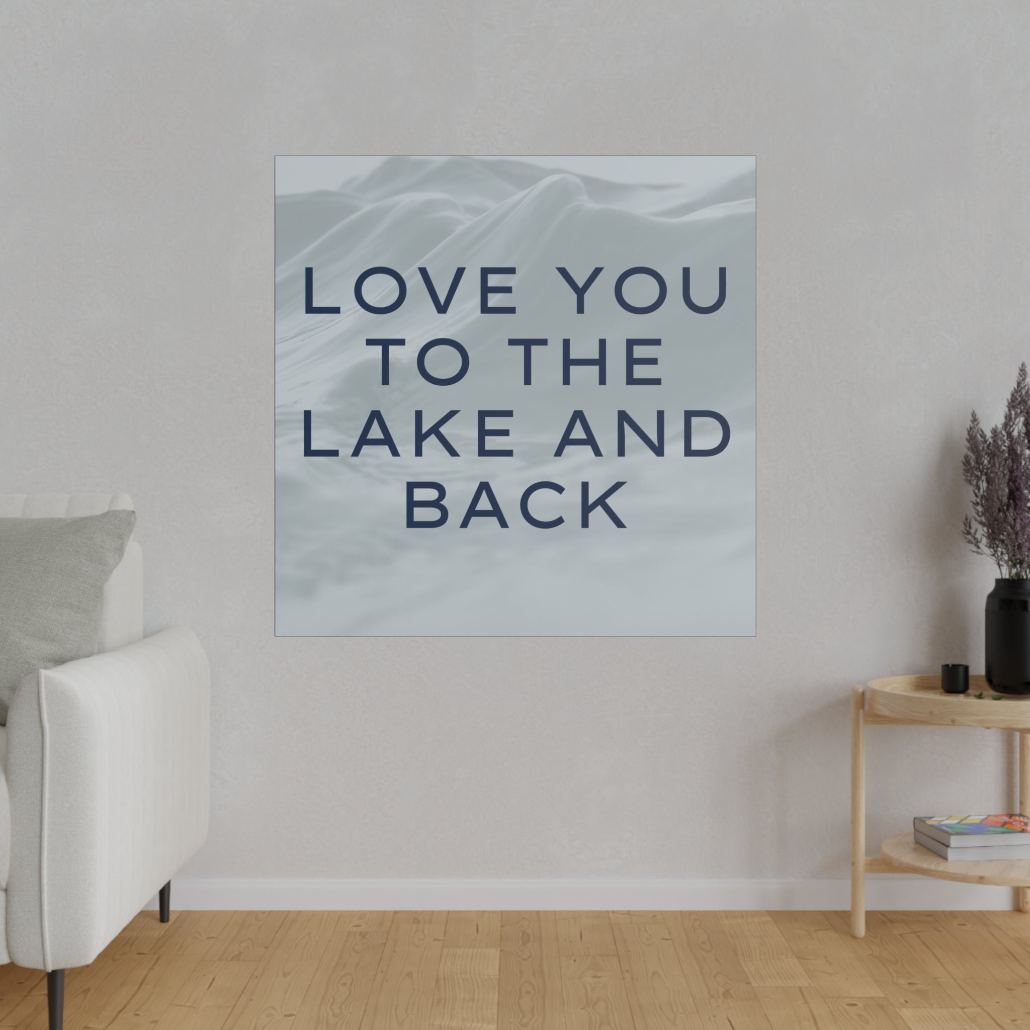 Lake and Back Canvas Print