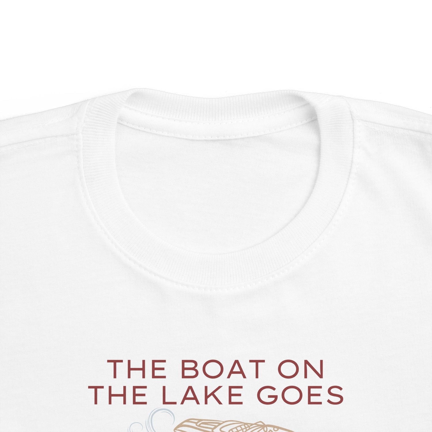 Boat on the Lake Toddler Jersey Tee