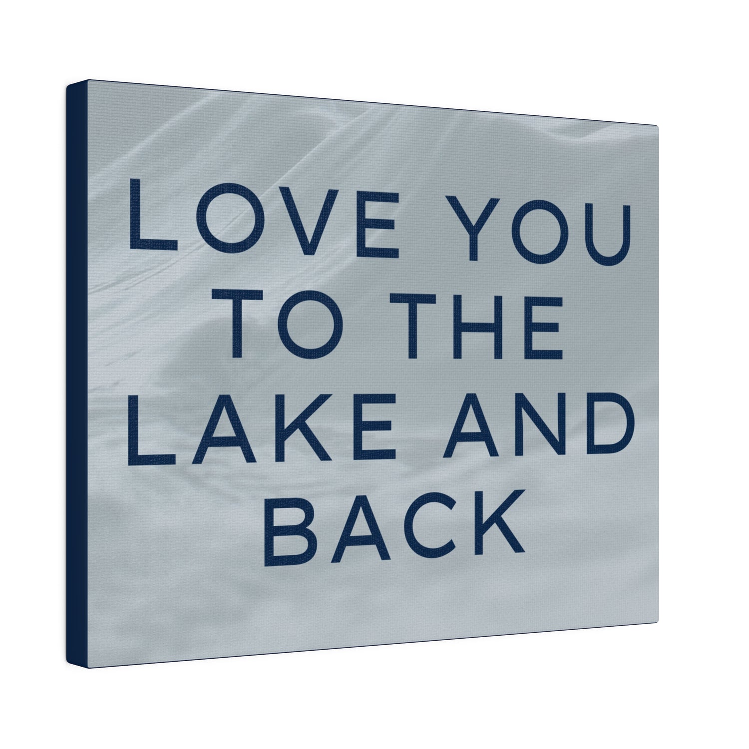 Lake and Back Canvas Print