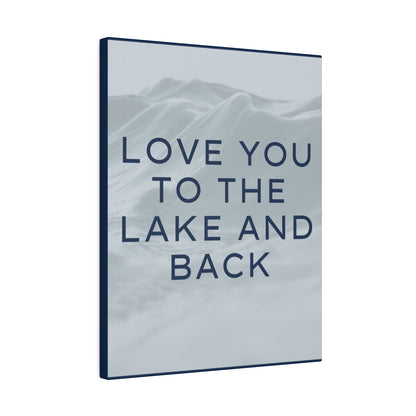 Lake and Back Canvas Print