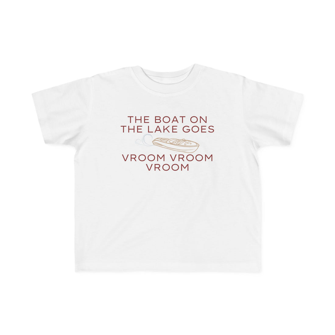 Boat on the Lake Toddler Jersey Tee