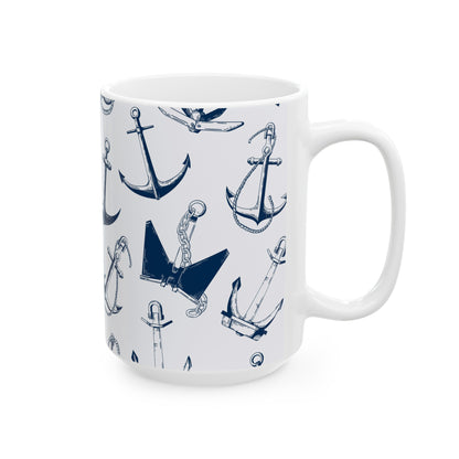 Anchors Away Ceramic Mug, (11oz, 15oz)