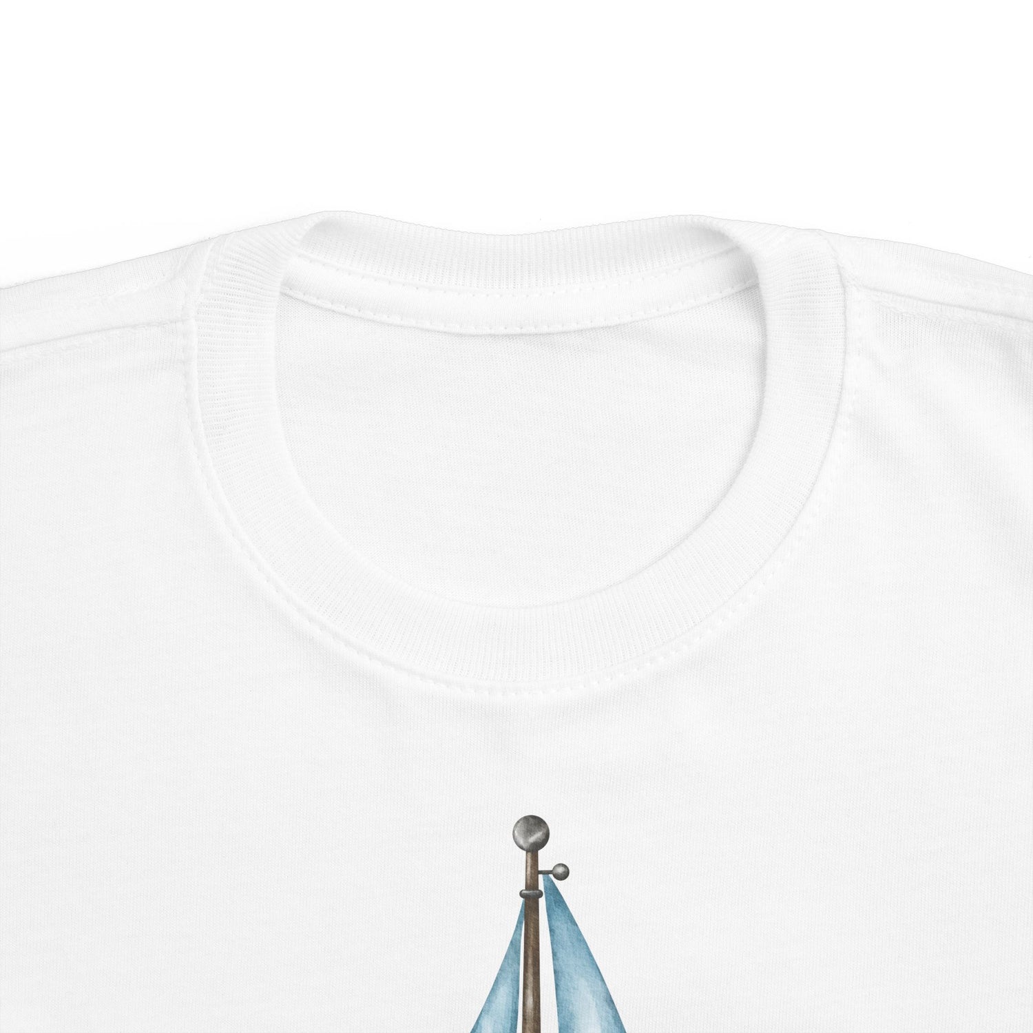 Watercolor Sailboat Toddler Jersey Tee - Light