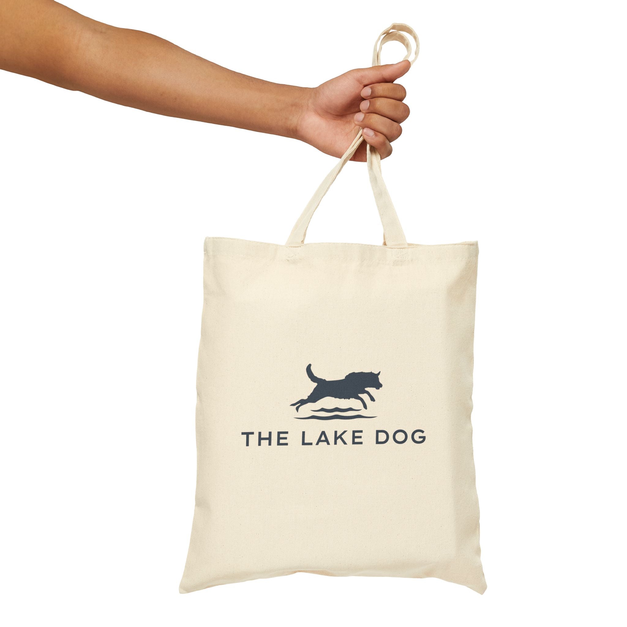 The Lake Dog Cotton Canvas Tote Bag