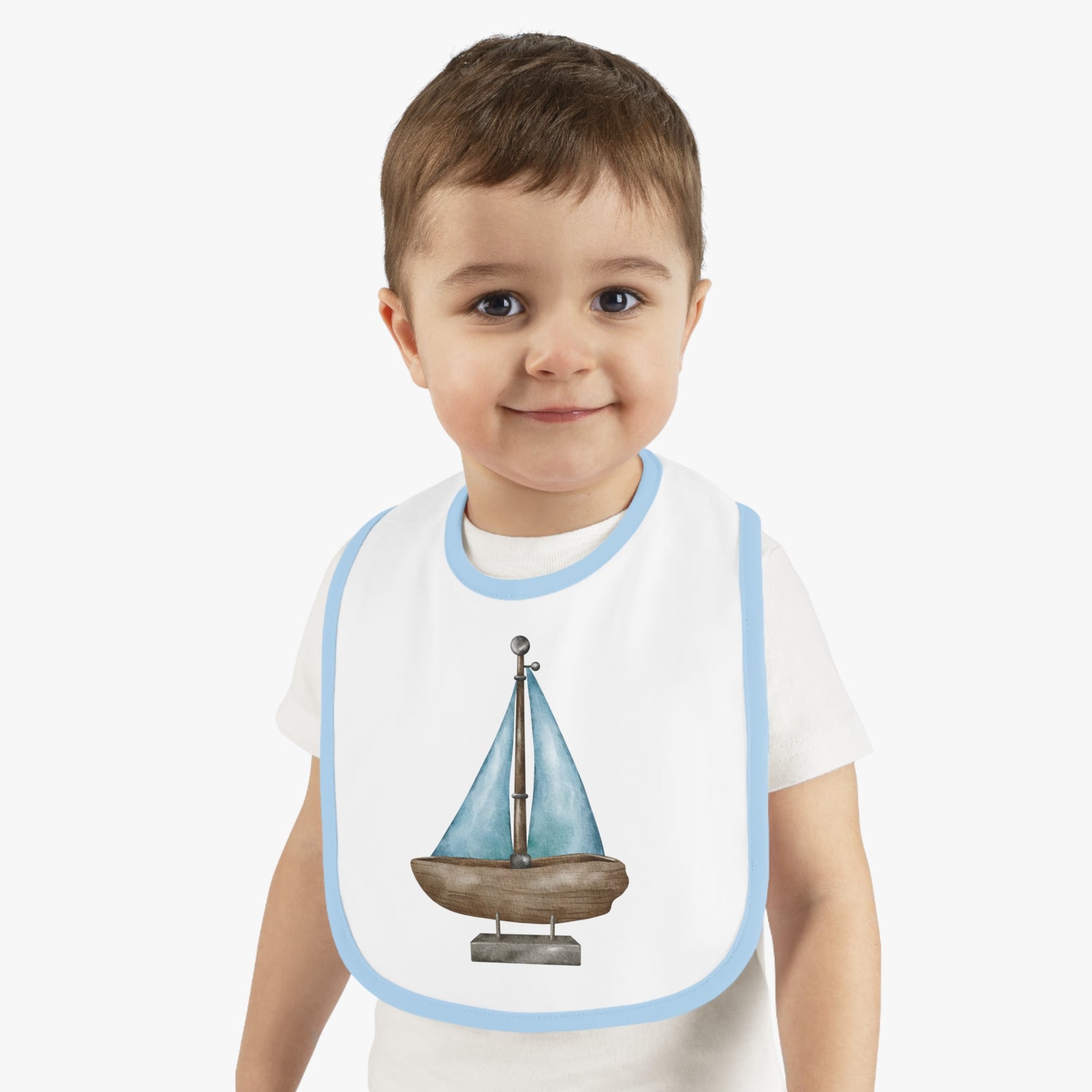 Nautical Baby Jersey Bib