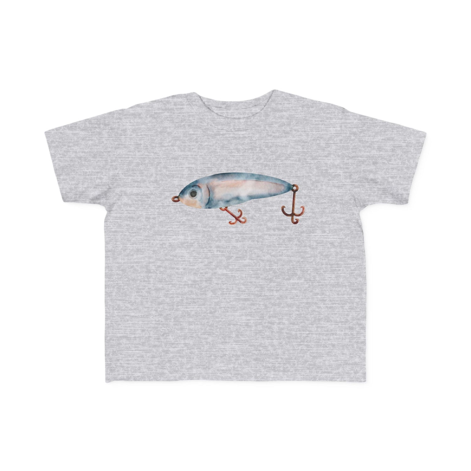 Watercolor Fishing Lure Toddler Jersey Tee