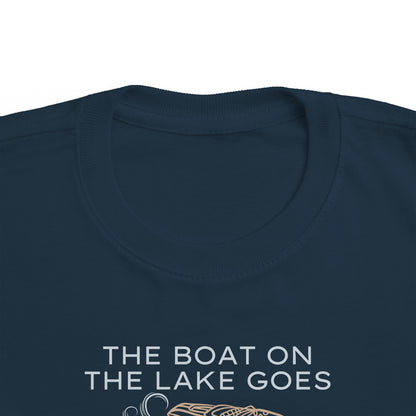 Boat on the Lake Toddler Jersey Tee