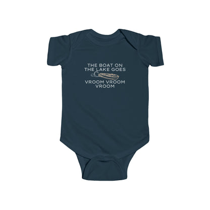 Boat on the Lake Infant Jersey Bodysuit