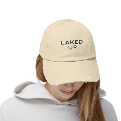 Laked Up Distressed Baseball Hat