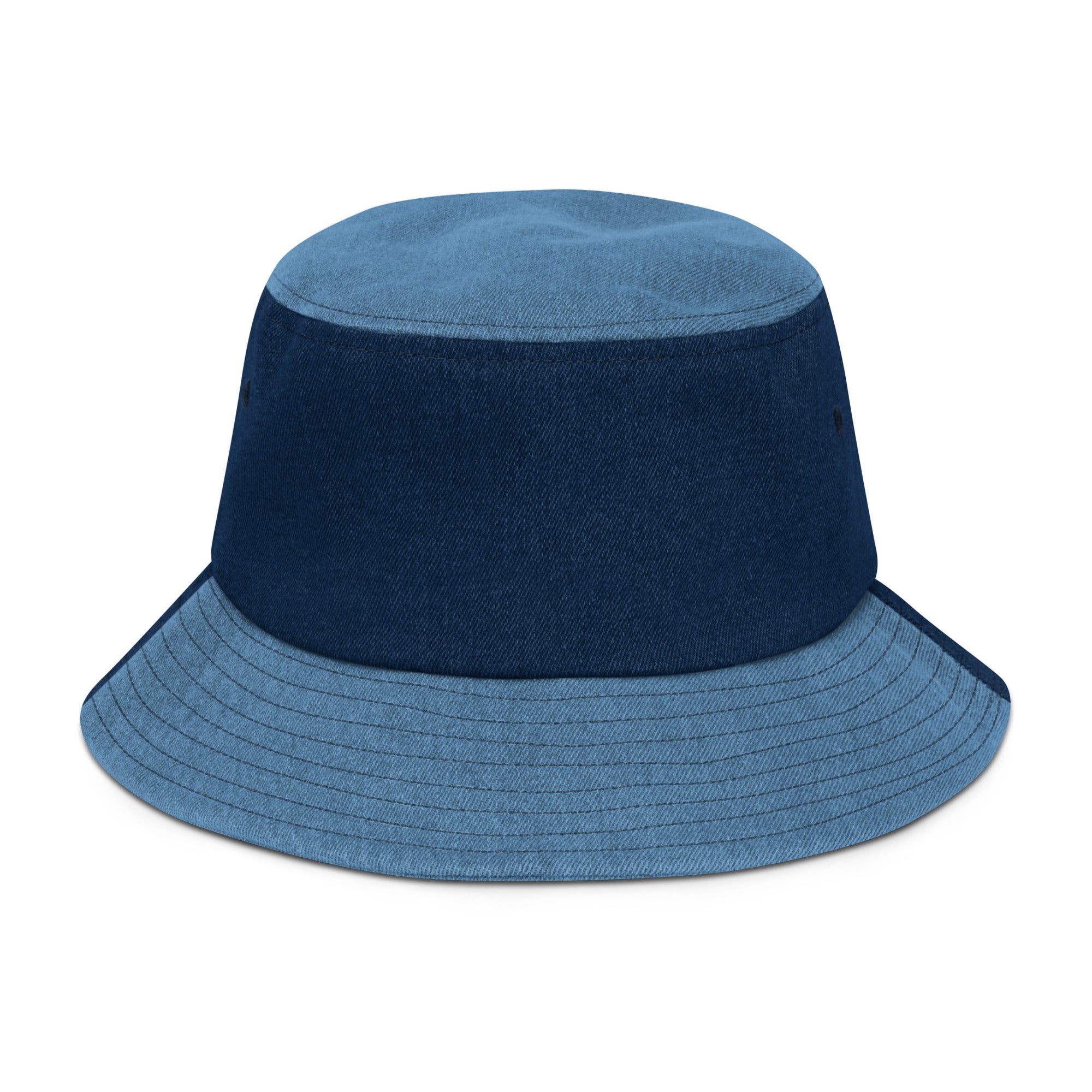 Embroidered Laked Up Denim Bucket Hat