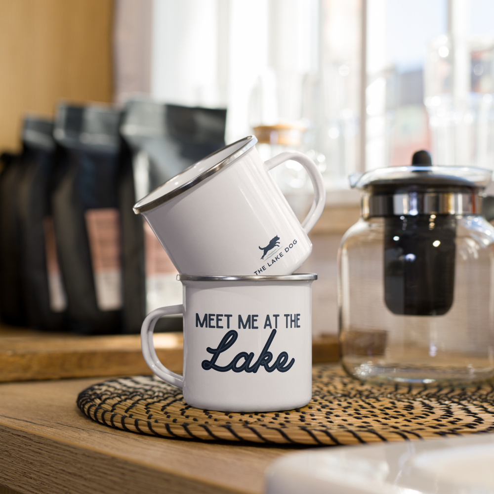 Meet Me at the Lake Enamel Mug