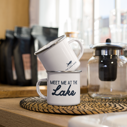 Meet Me at the Lake Enamel Mug