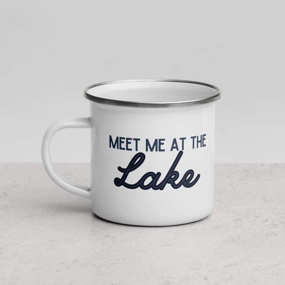 Meet Me at the Lake Enamel Mug